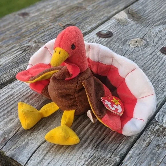 Ty Turkey Beanie Baby "Gobbles" Retired - Picture 3 of 8